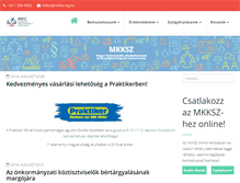 Tablet Screenshot of mkksz.org.hu